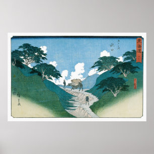 Poster Les Beaux Pins, par Utagawa Hiroshige
