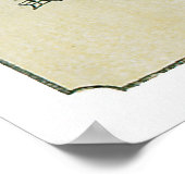 Poster Les Beaux Pins, par Utagawa Hiroshige (Coin)