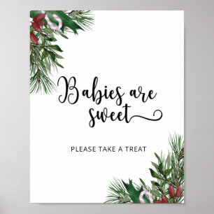 Poster Les bébés à feuillage persistant sont doux