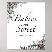 Poster Les bébés à feuillage persistant sont doux prendre (Devant)