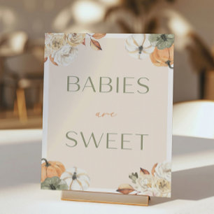 Poster Les bébés Baby showers citrouilles sont doux