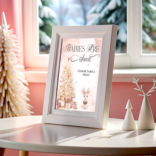 Poster Les bébés cerfs d'hiver sont douces Prenez un soin