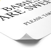 Poster Les bébés citrons sont des Baby showers doux (Coin)