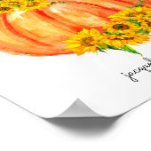 Poster Les bébés citrouilles sont Baby showers doux (Coin)