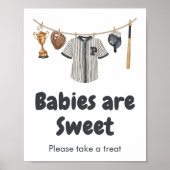 Poster Les bébés de baseball sont douces (Devant)