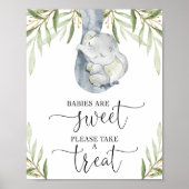 Poster Les bébés éléphants sont doux prendre un baby show (Devant)