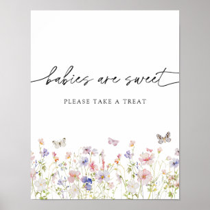 Poster Les bébés fleurs sauvages sont sucrés S'il vous pl