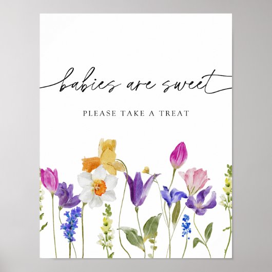 Poster Les bébés fleurs sauvages sont sucrés S'il vous pl (Devant)