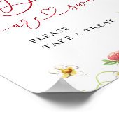 Poster Les bébés fraises à la mode sont Baby showers doux (Coin)