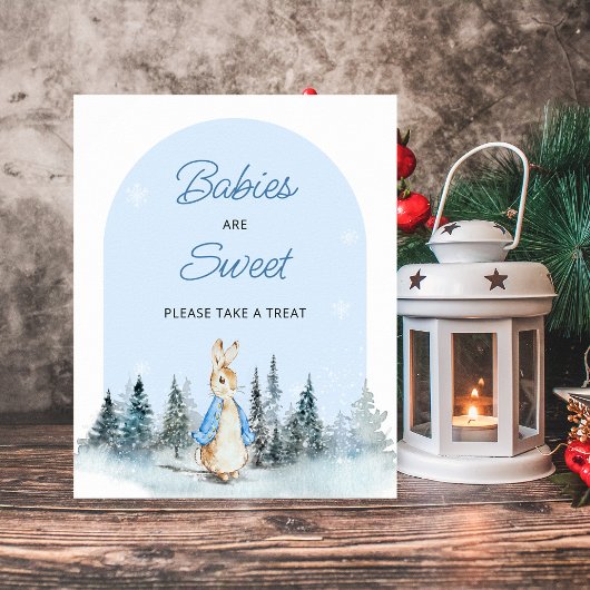 Poster Les bébés lapins d'hiver sont des arches douces