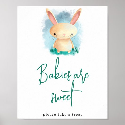 Poster Les bébés lapins mignons sont doux (Devant)