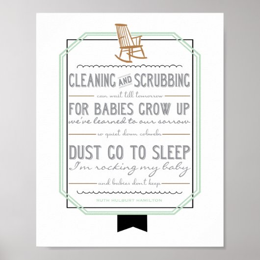 Poster Les bébés ne gardent pas de crèches (Devant)