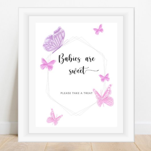 Poster Les bébés papillon sont doux