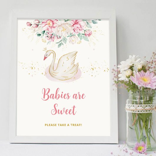 Poster Les bébés princesse cygne sont doux
