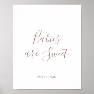 Poster Les bébés Roses en or minimaux sont doux Profitez 