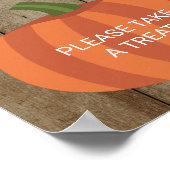 Poster Les bébés rustiques sont le Baby shower Citrouille (Coin)