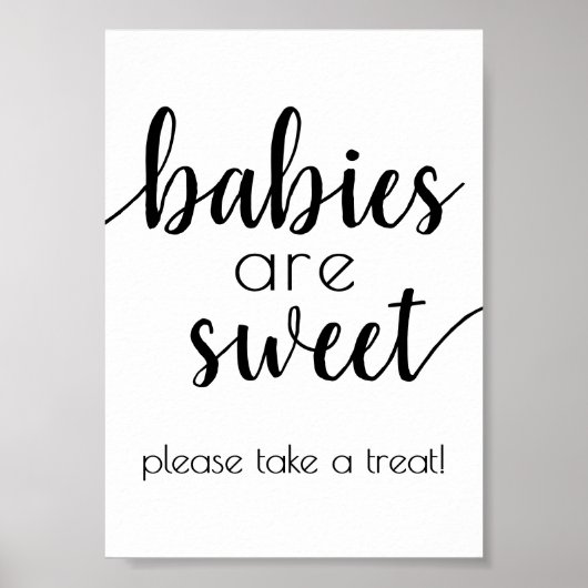 Poster Les bébés simples sont doux | Panneau de douche à (Devant)