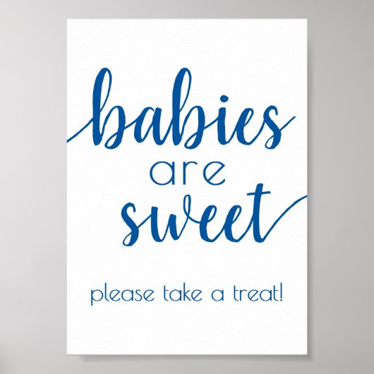 Poster Les bébés simples sont doux | Panneau de douche bl (Devant)