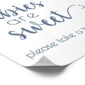 Poster Les bébés simples sont doux | Panneau Douche bleu  (Coin)