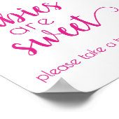 Poster Les bébés simples sont doux | Panneau douche rose (Coin)