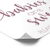 Poster Les bébés simples sont doux | Symbole de douche ro (Coin)