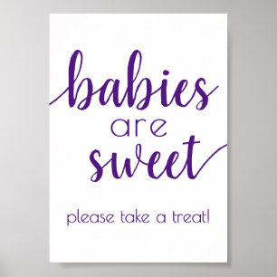 Poster Les bébés simples sont doux Symbole royal de dou