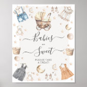 Poster Les bébés sont des vêtements doux Boho Genre Révél (Devant)