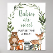 Poster Les bébés sont doux prendre un régal bois faveurs  (Devant)