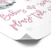 Poster Les Bébés Sont Doux Prendre Une Treat Rose Elephan (Coin)