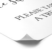 Poster Les bébés sont doux Prenez un Baby shower de trait (Coin)