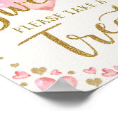 Poster Les bébés sont doux Prenez un traitement Coeurs d' (Coin)