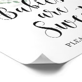 Poster Les bébés sont doux signe éléphant vert eucalyptus (Coin)