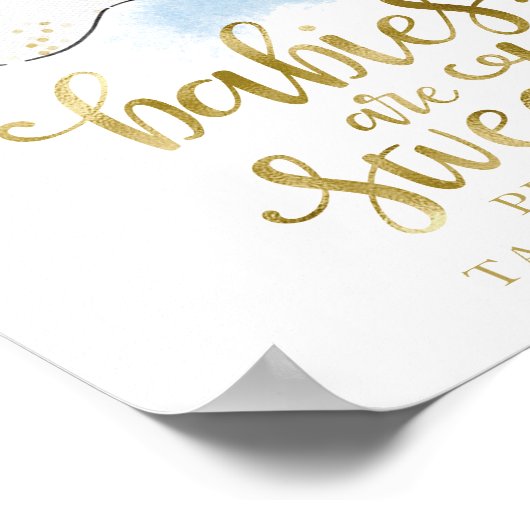 Poster Les bébés sont doux S'il vous plaît prendre un sig (Coin)