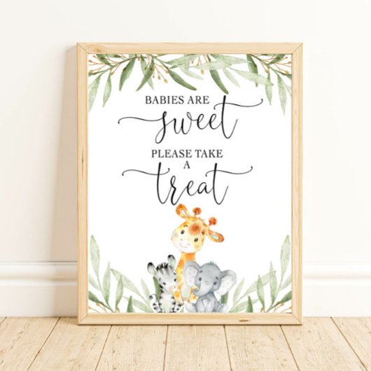 Poster Les bébés sont sucrés s'il vous plaît prendre un a