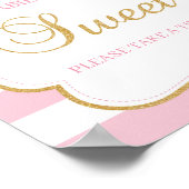 Poster Les bébés tutu habillent doux signe rose rayures o (Coin)