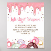 Poster Les beignes et les plongeurs saupoudrent les plong (Devant)