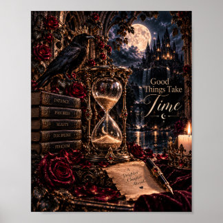 Poster Les Belles Choses Prennent Leur Temps | Corbeau Go