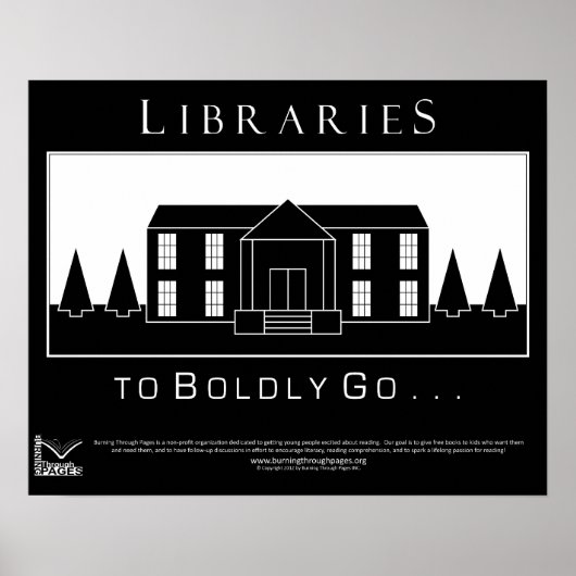 Poster Les bibliothèques, pour aller audacieusement (Devant)
