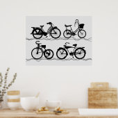 Poster Les Bicyclettes (Cuisine)