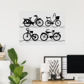 Poster Les Bicyclettes (Bureau à domicile)