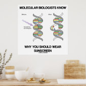 Poster Les Biologistes Moléculaires Savent Pourquoi Vous  (Cuisine)