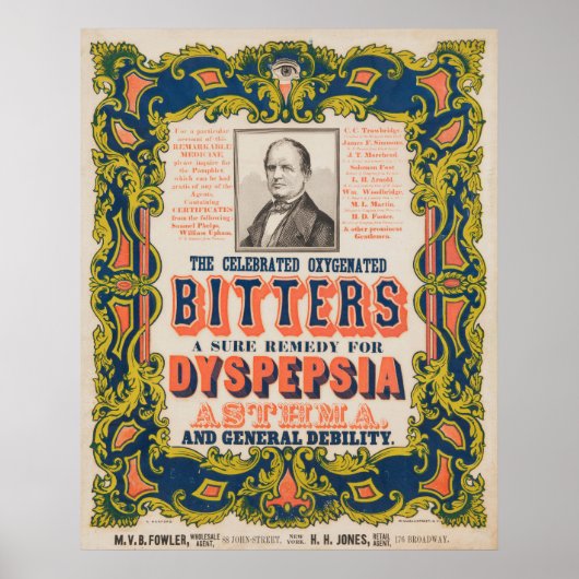 Poster Les Bitters oxygénés célèbres (Devant)