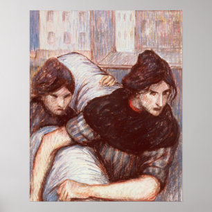 Poster Les blanchisseuses, 1898 (en pastel sur la toile)