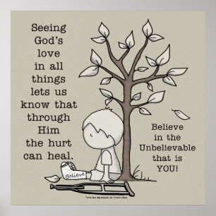 Poster Les blessures peuvent guérir