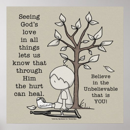 Poster Les blessures peuvent guérir (Devant)