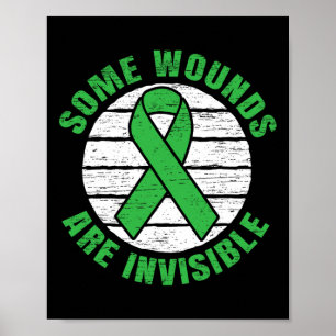 Poster Les blessures sont invisibles Sensibilisation à la