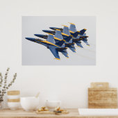 Poster Les Blue Angels (Cuisine)