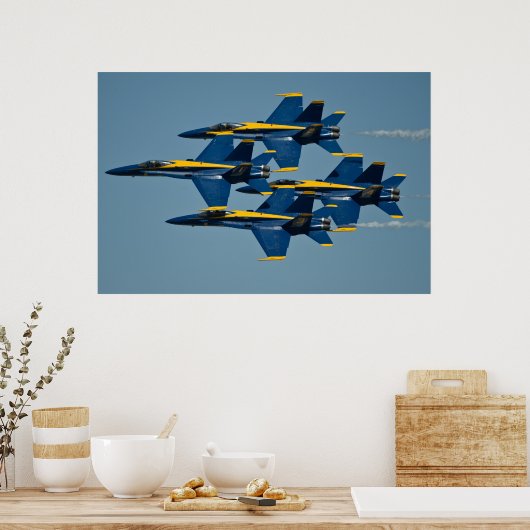 Poster Les Blue Angels (Cuisine)