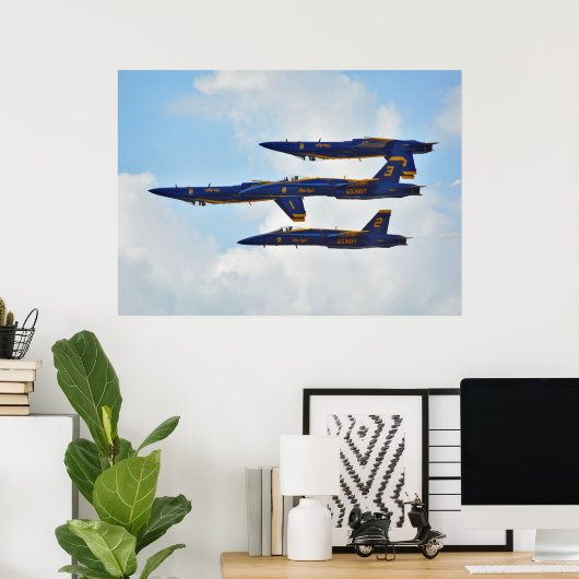 Poster Les Blue Angels (Bureau à domicile)