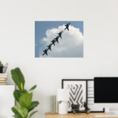 Poster Les Blue Angels. (Bureau à domicile)